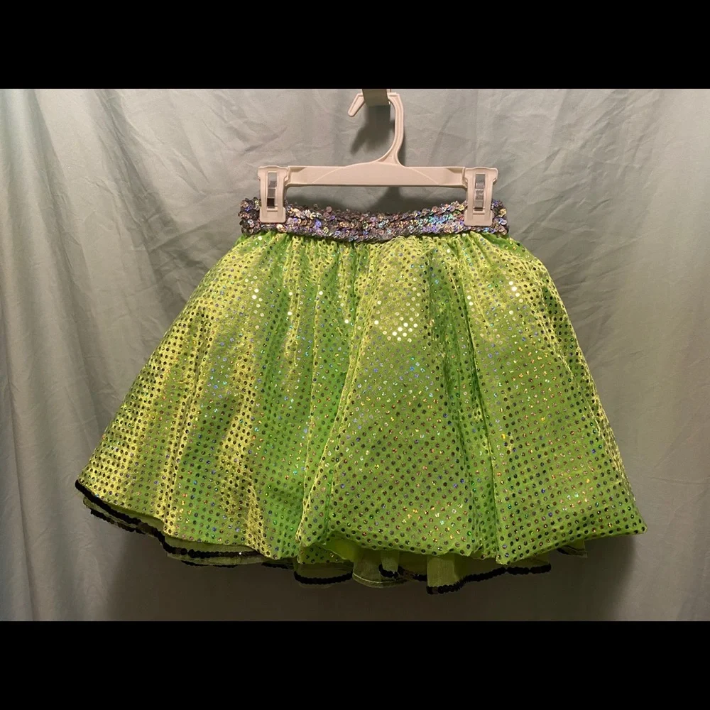 Cute sequences dance skirt large 12.